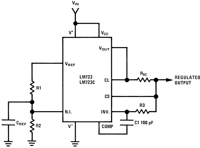LM723 150 mA Adjustable Output Linear Regulator / LDO | TI.com
