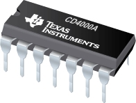 Datasheet Texas Instruments CD4000AFB