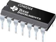 Datasheet Texas Instruments CD4024AFB
