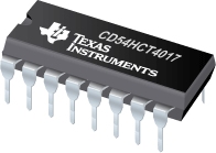 Datasheet Texas Instruments CD54HCT4017F3A