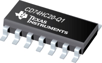Datasheet Texas Instruments CD74HC20QM96Q1