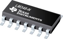 Datasheet Texas Instruments LM348N/NOPB