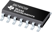 Datasheet Texas Instruments SN74HC09N