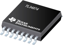 Datasheet Texas Instruments TL34074N