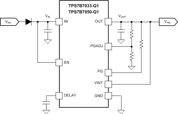 TPS7B70-Q1 tps7b70-typical-application.gif