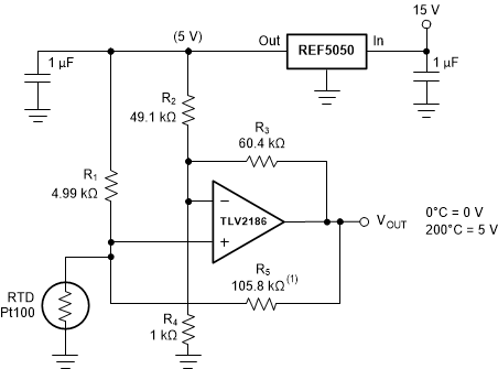 TLV2186 tlv2186-rtd-amplifier-with-linearization.gif