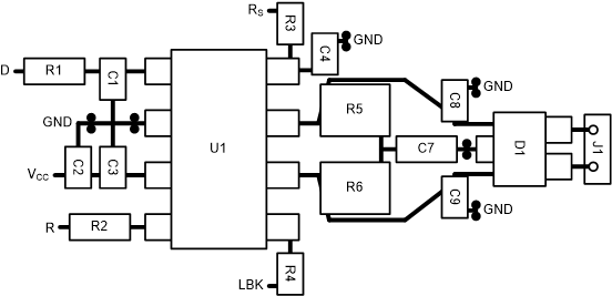 SN55HVD233-SP sn55hvd233-layout-example-block-diagram.gif