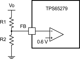 TPS65279 voltage_divider_slvsc85.gif