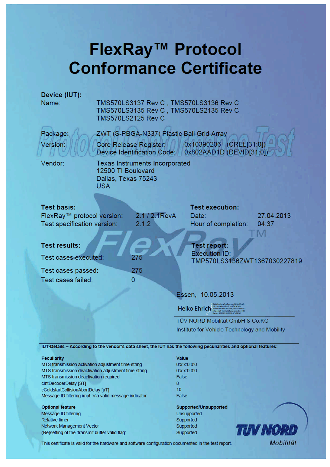 TMS570LS3137-EP FlexRay_Certification_TMS570LS3137ZWT_RevC_2013-04-27.gif