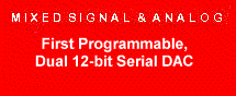 First Programmable, Dual 12-bit Serial DAC