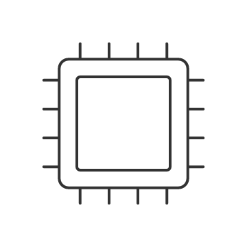 Processor icon chip