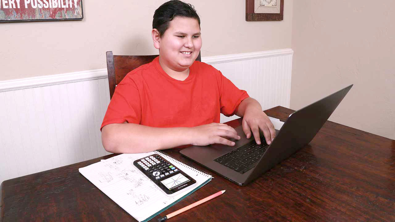 boy on laptop