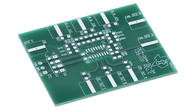 DEM-OPA-SO-3A Triple op amp evaluation module for SO-16 package angled board image