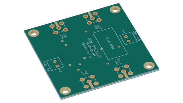 DEM-OPA-SOT-2A Dual op amp evaluation module for SOT23-8 package angled board image