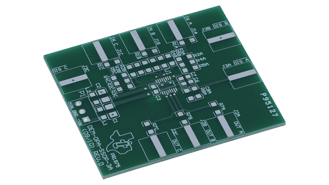 DEM-OPA-SSOP-3A SSOP-16 패키지용 트리플 연산 증폭기 평가 모듈 angled board image