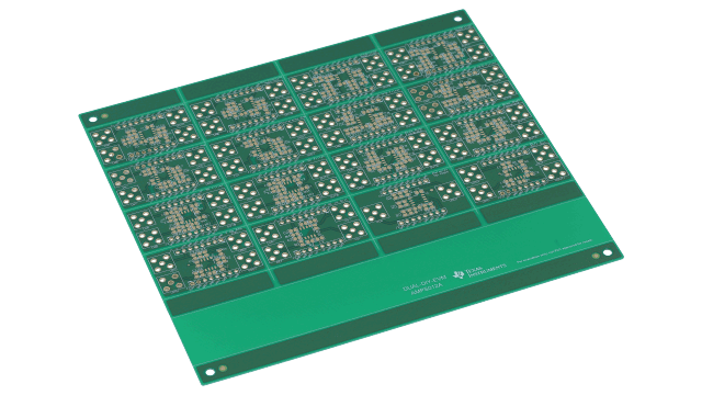 DUAL-DIYAMP-EVM Dual Channel Universal Do-It-Yourself (DIY) Amplifier Circuit Evaluation Module angled board image