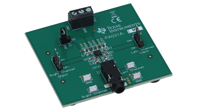 OPA1622EVM OPA1622 Audio Operational Amplifier Evaluation Module angled board image