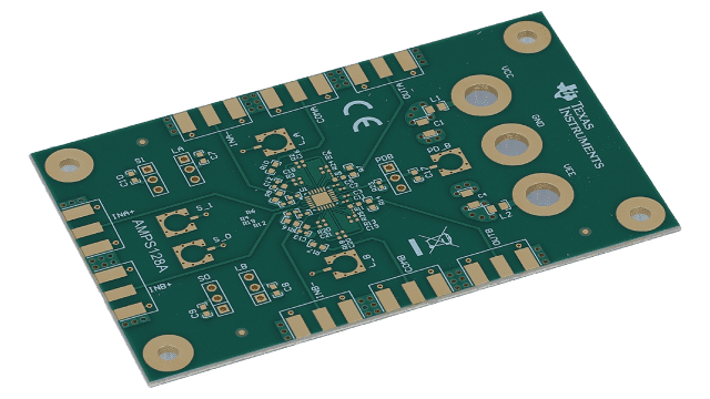 OPA3S2859RTWEVM Evaluation module for OPA3S2859-EP 900-MHz, 2.5-nV/√Hz programmable gain transimpedance amplifier angled board image