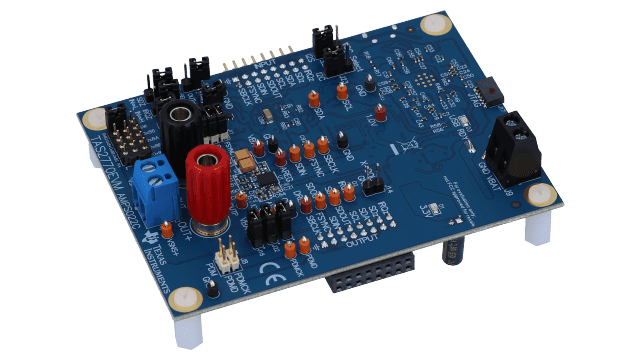 TAS2770EVM TAS2770EVM Mono, Digital Input, Class-D, IV Sense Audio Amplifier Evaluation Module for QFN Package angled board image