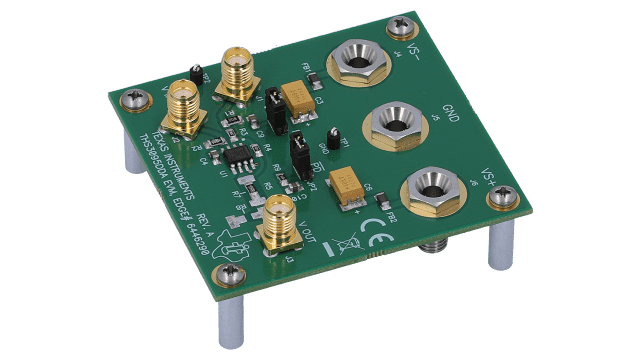 THS3095EVM THS3095 evaluation module for single, high-voltage low-distortion op amp with power down angled board image