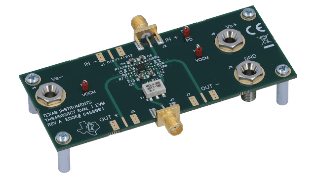 THS4509EVM THS4509 평가 모듈 angled board image