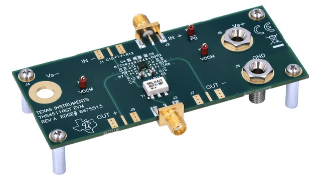 THS4511EVM THS4511 평가 모듈 angled board image