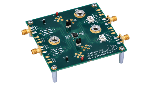 THS4522EVM THS4522 evaluation module angled board image