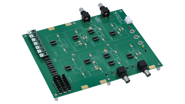 TI-PLABS-AMP-EVM TI Precision Labs - Op Amps Evaluation Module angled board image
