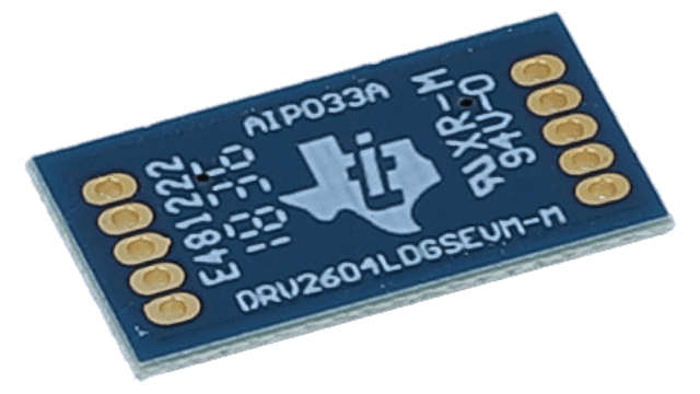DRV2604LDGSEVM-M DRV2604L Haptik-Smart-Loop-Algorithmus und integrierter RAM für maßgeschneiderte Wellenform-Breakout-Platine angled board image