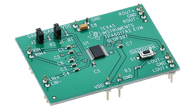 TPA6017A2EVM TPA6017A2 Evaluation Module (EVM) angled board image