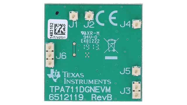 TPA711MSOPEVM TPA711MSOP – Evaluierungsmodul (EVM) top board image
