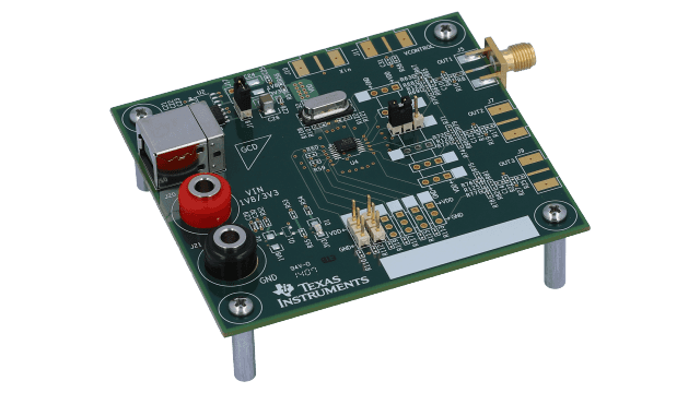 CDCS502PERF-EVM CDCS502 Performance Evaluation Module angled board image