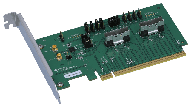 CEM2SLIMSAS-EVM CEM-SlimSAS PCI Express 4.0 アダプタ・カードの評価基板 angled board image