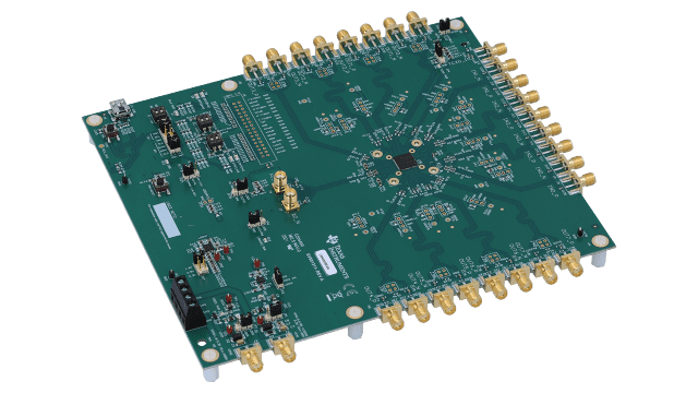 LMK05028EVM LMK05028 Network Clock Generator and Synchronizer Evaluation Module angled board image