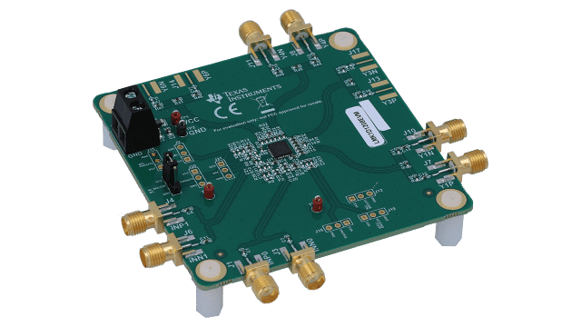 LMK1D1208EVM 適用於低抖動 2:8 LVDS 扇出緩衝器的 LMK1D1208 評估模組 angled board image