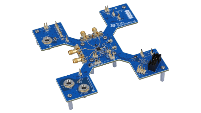 ONET1130EC-EVM 11.7-Gbps transceiver with dual CDRs and integrated modulator driver evaluation module angled board image