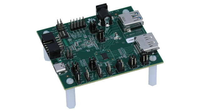 TUSB1064RNQEVM USB Type-C™ / VESA DP ALT モード・リドライバ・スイッチの評価モジュール angled board image