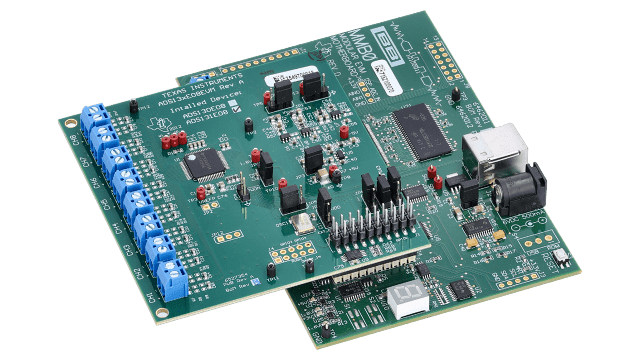 ADS131E08EVM-PDK ADS131E08 performance demonstration kit angled board image