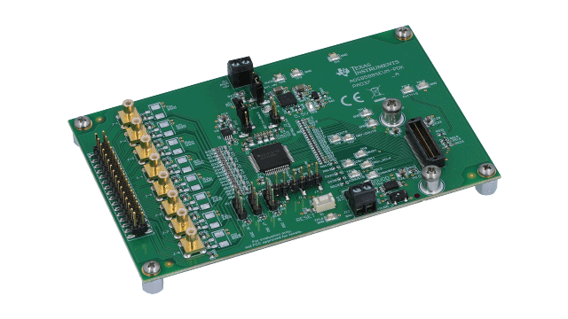ADS8588SEVM-PDK ADS8588S 16-Bit High-Speed 8-Ch Simultaneous-Sampling ADC EVM Performance Demonstration Kit (PDK) angled board image