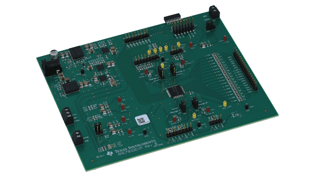 AMC7832EVM AMC7832 12-Bit High-Density Analog Monitor and Control (AMC) Solution Evaluation Module angled board image
