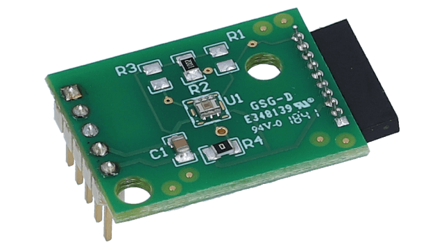 OPT3002EVM OPT3002 light-to-digital sensor evaluation module angled board image