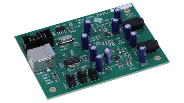PCM2900CEVM-U PCM2900C Evaluation Module angled board image