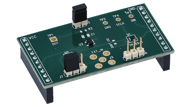 TPL0501EVM TPL0501 256-tap single-channel digital potentiometer with SPI evaluation module angled board image