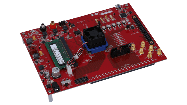 TSW1400EVM Data Capture/Pattern Generator: Data Converter Evaluation Module With 8 LVDS Lanes up to 1.5Gbps angled board image