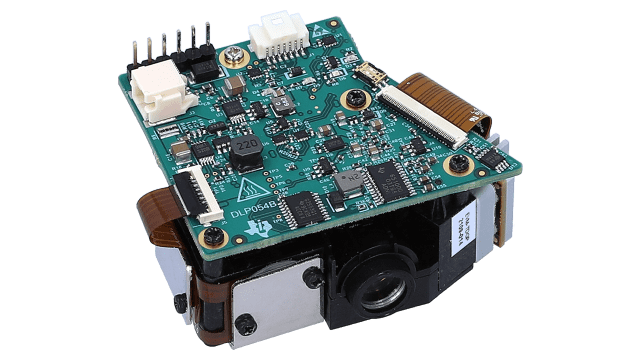 DLP3021LEQ1EVM <p>DLP3021-Q1 dynamic ground projector evaluation module</p> angled board image