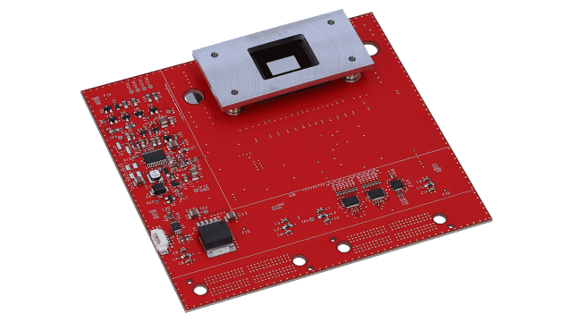 DLPLCR50XEVM DLP® 0.50 インチ、2048 x 1080 アレイ、S410 デジタル・マイクロミラー・デバイス (DMD) の評価基板 angled board image