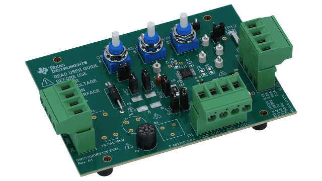 DRV120EVM Evaluierungsmodul für DRV120 angled board image