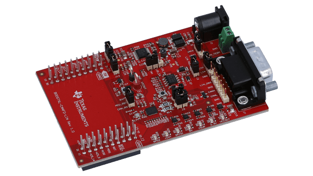 BOOSTXL-CANFD-LIN <p>SPI to CAN FD SBC + LIN transceiver BoosterPack&trade; plug-in module</p> angled board image