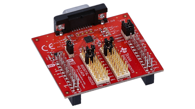 BOOSTXL-RS232 TRS3122E: RS-232 트랜시버 BoosterPack™ 플러그인 모듈 angled board image
