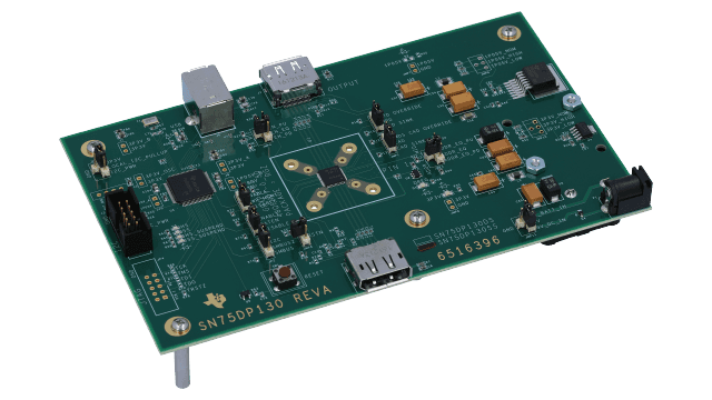 DP130DSEVM DP130 Dual-Source Evaluation Module angled board image